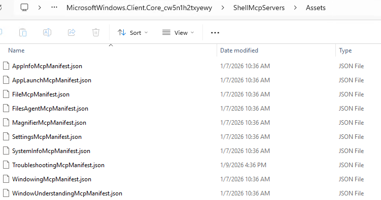 MCP server manifests