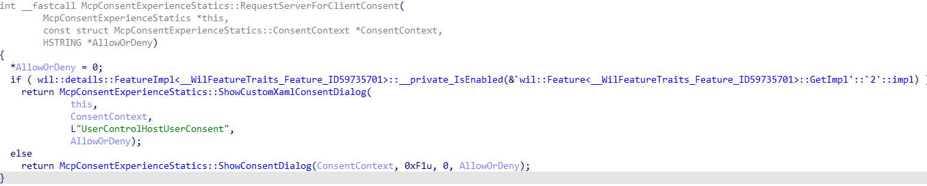 `RequestServerForClientConsent`