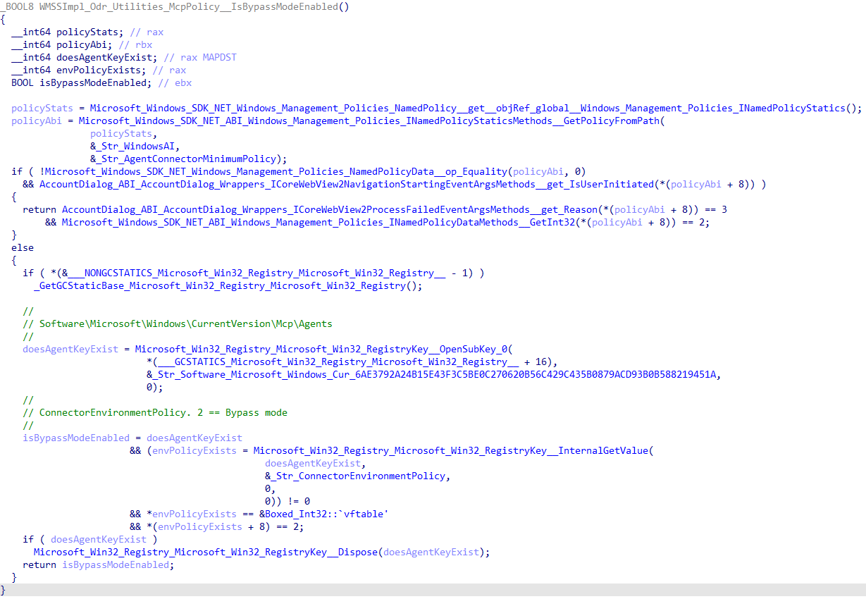 ODR MCP server policy bypass mode